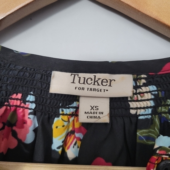 Tucker for Target Floral Print Button Down Blouse - Picture 9 of 10